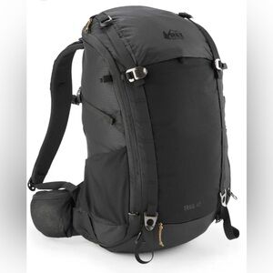 REI Trail 40L Men’s hiking/traveling/camping backpack Black - great condition!